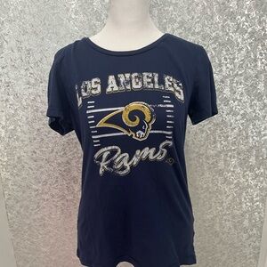 NFL Los Angeles Rams Navy T-Shirt Size Large